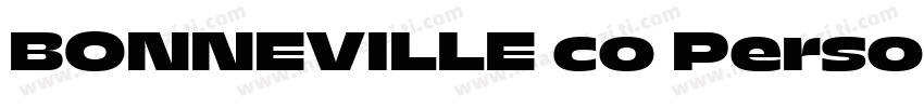 BONNEVILLE co Personal Use字体转换